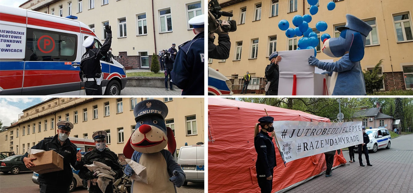 NIESPODZIANKA DLA MAŁYCH PACJENTÓW OD GLIWICKICH POLICJANTÓW
