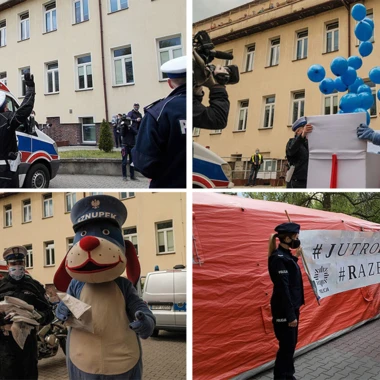 NIESPODZIANKA DLA MAŁYCH PACJENTÓW OD GLIWICKICH POLICJANTÓW