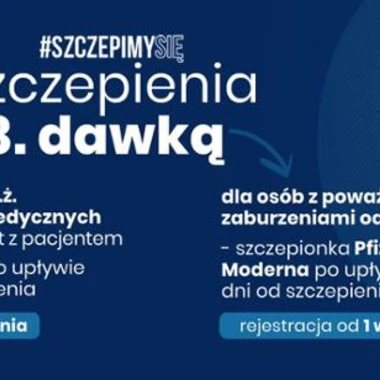 TRZECIA DAWKA (PRZYPOMINAJĄCA) SZCZEPIONKI PRZECIW COVID-19. RUSZAJĄ ZAPISY!